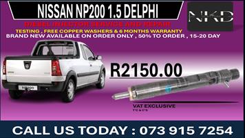 Nissan Np200 1.5L Diesel Fuel Injectors 