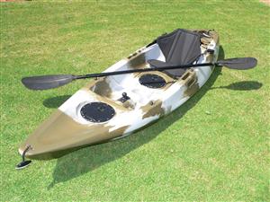 Pioneer Kayak, single including Seat, Paddle & Rod holder