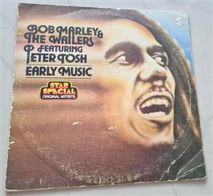 Bob Marley & The Wailers Featuring Peter Tosh Early Music Vinyl LP Cover has age related wear