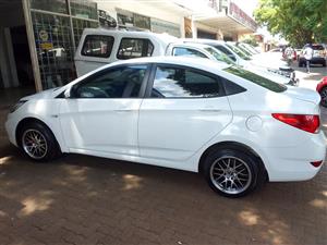 2012 HYUNDAI ACCENT 1.6 MANUAL PETROL WHITE COLOR  98000KM 