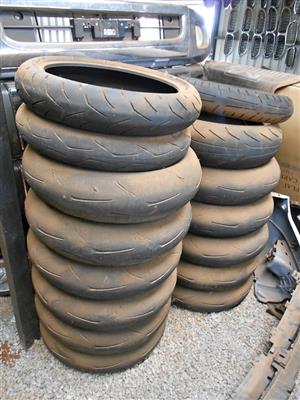 Used bike tyres