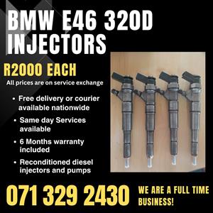 BMW E46 320D INJECTORS FOR SALE WITH WARRANTY 