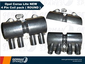 Opel Corsa Lite NEW 4 Pin Coil Pack ( ROUND ) For sale