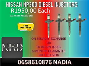 NISSAN NP300 DIESEL INJECTORS - WE SELL ON EXCHANGE