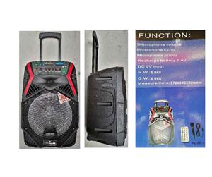 12"(inch) Bluetooth Rechargable Trolley Speaker with mic/remote, New with 1 year warranty & delivery