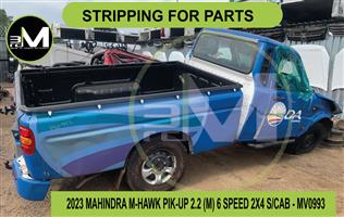 STRIPPING FOR PARTS - 2023 MAHINDRA M-HAWK PIK-UP