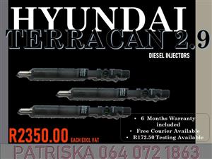 HYUNDAI TERRACAN 2.9 DIESEL INJECTORS FOR SALE ON SERVICE EXCHANGE