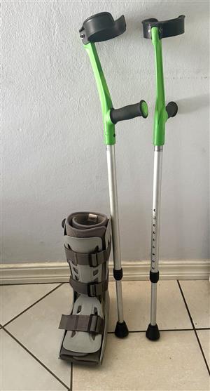 Crushes and Air Walker - Ankle Brace