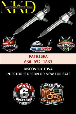 DELPHI DIESEL INJECTORS - TESTED & GUARANTEED ON DISCOVERY TDV4 