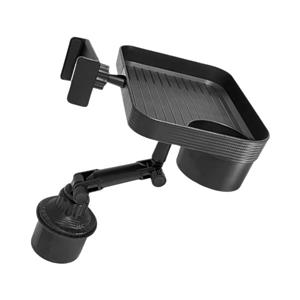Vehicle Car Cup Holder Tray with Phone Mount - Automotive Food Tray for Travel Convenience