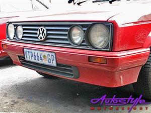 VW Golf 1 New Velociti Plastic Front Bumper with Bumper Grille