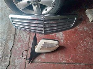 Mercedes Benz Grill and Preface side Mirror For Sale Whatsapp 