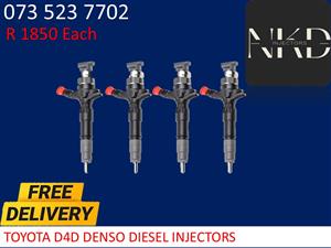 Toyota D4D Denso Diesel injectors 