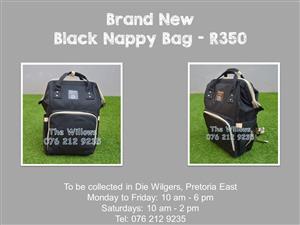 Brand New Black Nappy Bag 