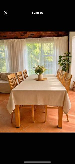 Table with 6 chairs