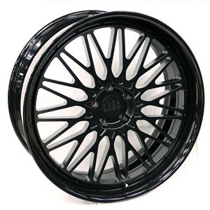 24″ SKAR SKF-12 5/130 Matt Black Gloss Lip Forged Alloy Wheels