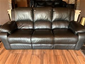 6 Seater, faux leather Recliner suite