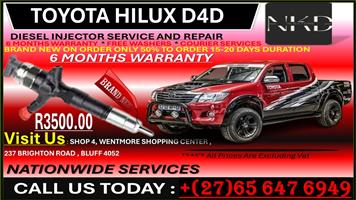 BRAND NEW HILUX D4D DIESEL INJECTORS
