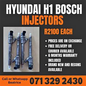 HYUNDAI H1 BOSCH DIESEL INJECTORS FOR SALE WITH WARRANTY