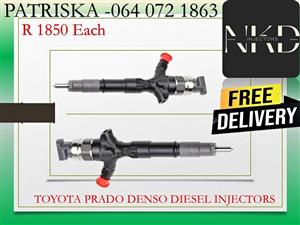 TOYOTA PRADO DENSO DIESEL INJECTORS FOR SALE OR RECON