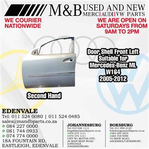 Door Shell (Second Hand) Front Left Suitable for Mercedes-Benz ML W