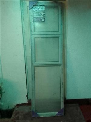 Swartland Kenzo Aluminium Windows Sidelight, Silver, 600 x 2100, 2 vents