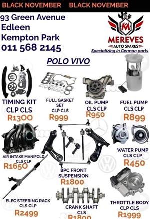 Polo Vivo For all your spare parts for Polo