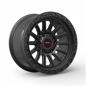 18″ A-Line Tremor 6/139 Satin Black Alloy Wheels