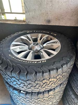 Isuzu Xrider 18” Mag Rims (With Used Tyres)
