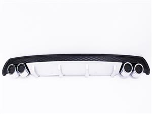 VW Polo 6/Vivo Rear bumper diffuser with Exhaust Pipe Outlet