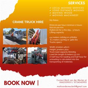 CRANE TRUCK FOR HIRE