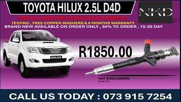Toyota Hilux 2.5L Diesel Fuel Injectors 
