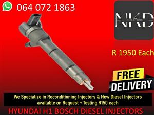 HYUNDAI H1 BOSCH DIESEL INJECTORS FOR SALE