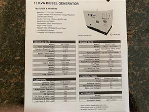 10kVA Datakom DKG-116 Generator c/w Auto Transfer Switch