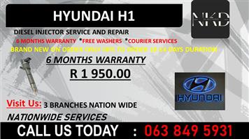 HYUNDAI H1 DIESEL INJECTORS AMANZIMTOTI KWAZULU NATAL                           