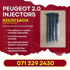 PEUGEOT 2.0 INJECTORS FOR SALE WITH WARRANTY INCLUDED 