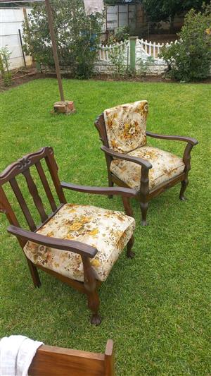 Luihout antique Stoele 1940's
