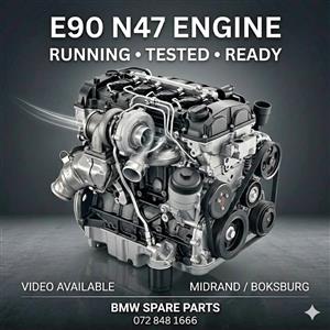  E90 320d N47D20A ENGINE  RUNNING ENGINE AVAILABLE