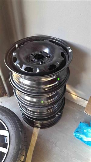 Polo vivo steel rims 14 inch 5 hole