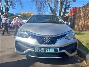 Toyota Etios Sedan 1.5 Sprint Petrol, Manual, Silver, 74000kms