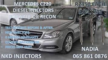 MERCEDES C220 DIESEL INJECTORS FOR SALE OR RECON