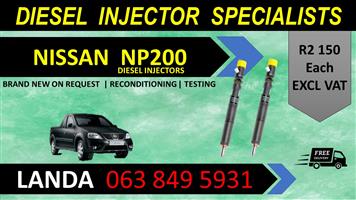 NISSAN NP200 DIESEL INJECTORS FOR SALE OR RECON WITH WARRANTY 