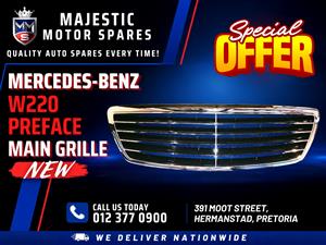  Mercedes-Benz W220 Pre-facelift Main Grille for Sale – New
