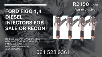 FORD FIGO 1.4 DIESEL INJECTORS FOR SALE WITH TESTE REPORTS 