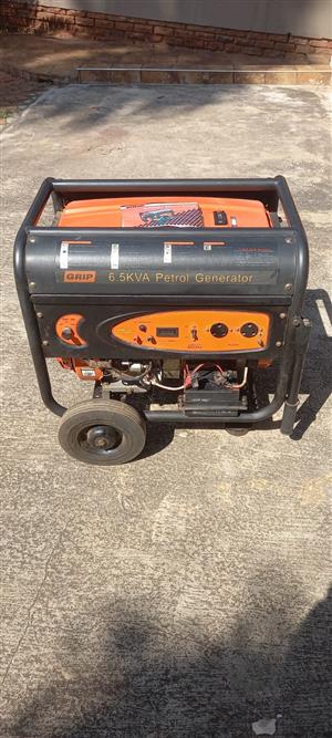 Powerful 6.5kva petrol generator.