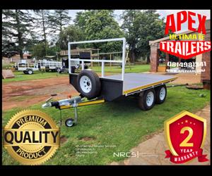 3m x 2m Flat Bed Double Axle