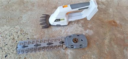 Ryobi Battery-Powered Cordless 2-in-1 Hedger and Shear