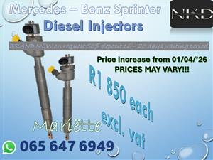 Diesel Injectors Mercedes Benz Sprinter Bosch