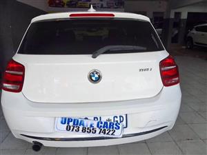2012 BMW 118I F20 SUNROOF MANUAL PETROL  110.000KM  WHITE COLOUR LEATHER INTERIOR