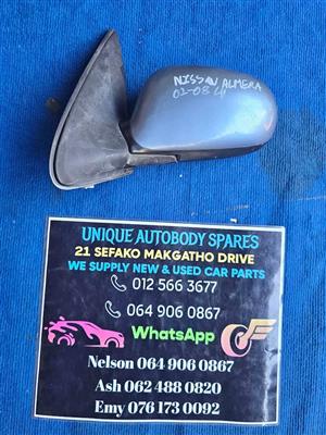 Nissan Almera Left Mirror 2002 to 2008